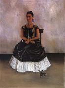 Frida Kahlo Itzcuintli Dog with me oil on canvas